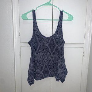 H&M Navy Paisley Tank Top Blouse